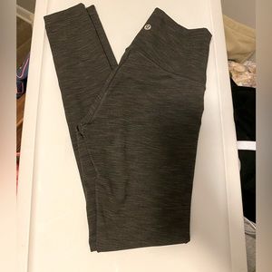 LULULEMON WUNDER TRAIN HIGH-RISE LEGGIN 25” -Grey Heathered. SIZE 4